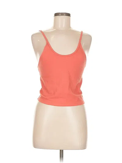 Pre-owned American Eagle Outfitters Tank Top Orange Halter Neckline Tops