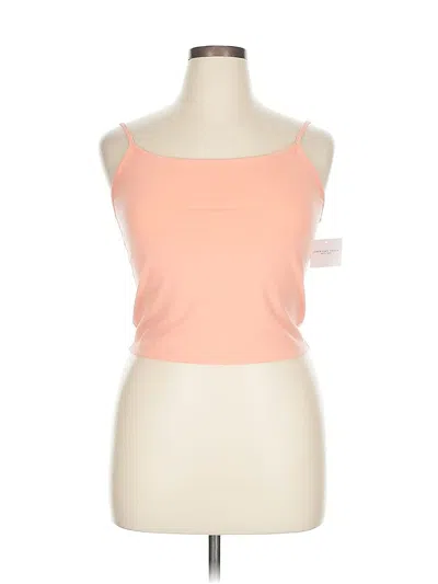 Pre-owned American Eagle Outfitters Tank Top Orange Strapless Neckline Tops