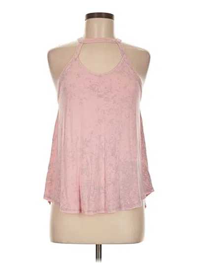 Pre-owned American Eagle Outfitters Tank Top Pink Halter Neckline Tops