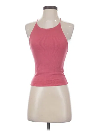 Pre-owned American Eagle Outfitters Tank Top Pink Halter Neckline Tops