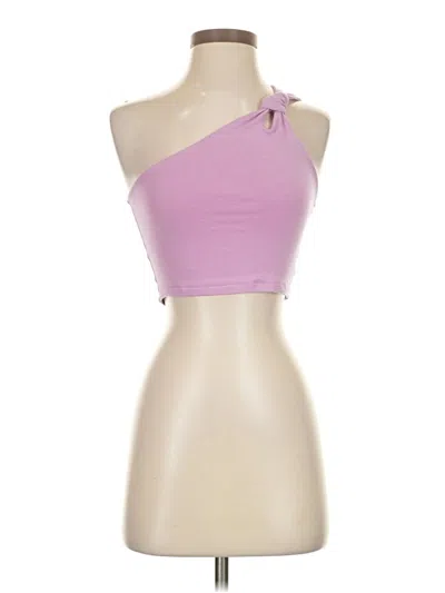 Pre-owned American Eagle Outfitters Tank Top Pink One Shoulder Neckline Tops