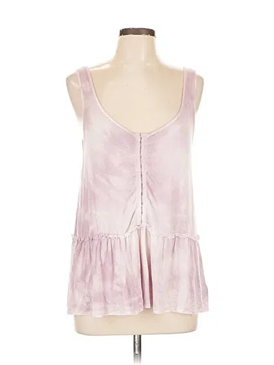 Pre-owned American Eagle Outfitters Tank Top Pink Plunge Neckline Tops