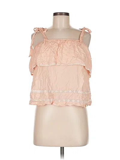 Pre-owned American Eagle Outfitters Tank Top Pink Strapless Neckline Tops