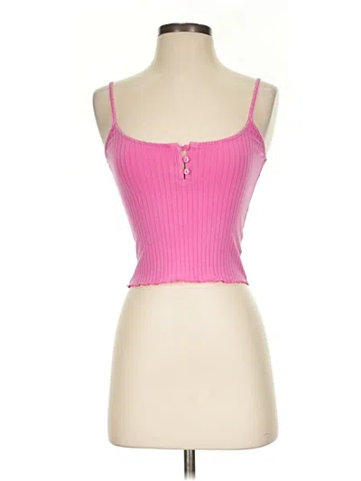Pre-owned American Eagle Outfitters Tank Top Pink Strapless Neckline Tops