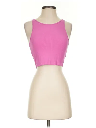 Pre-owned American Eagle Outfitters Tank Top Pink Strapless Neckline Tops