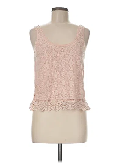 Pre-owned American Eagle Outfitters Tank Top Pink Strapless Neckline Tops