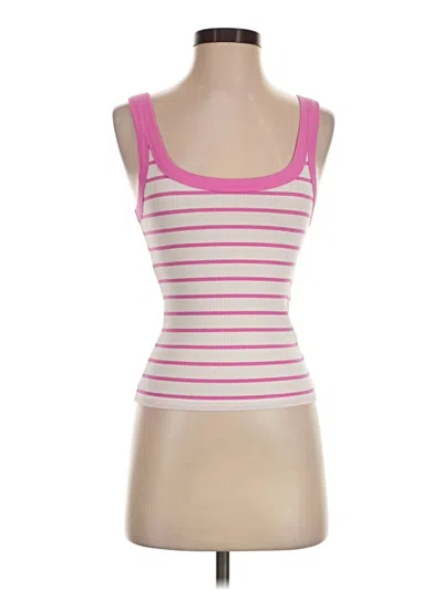 American Eagle Outfitters Tank Top Pink Strapless Neckline Tops