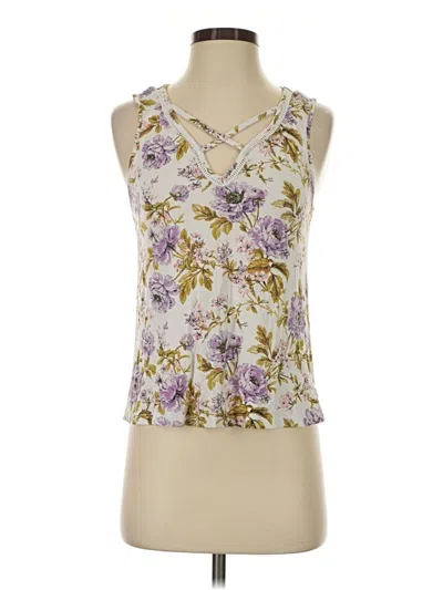 Pre-owned American Eagle Outfitters Tank Top Purple Halter Neckline Tops