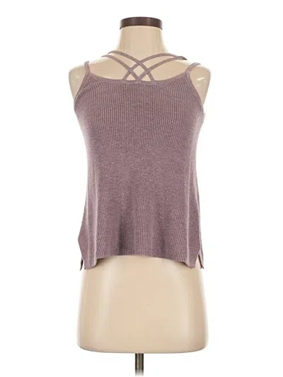 Pre-owned American Eagle Outfitters Tank Top Purple Halter Neckline Tops