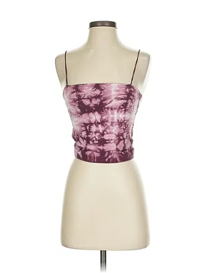 Pre-owned American Eagle Outfitters Tank Top Purple Strapless Neckline Tops