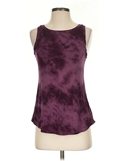 Pre-owned American Eagle Outfitters Tank Top Purple Strapless Neckline Tops