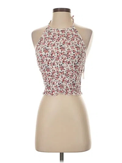 American Eagle Outfitters Tank Top Red Halter Neckline Tops