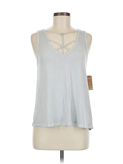 Pre-owned American Eagle Outfitters Tank Top Silver Halter Neckline Tops