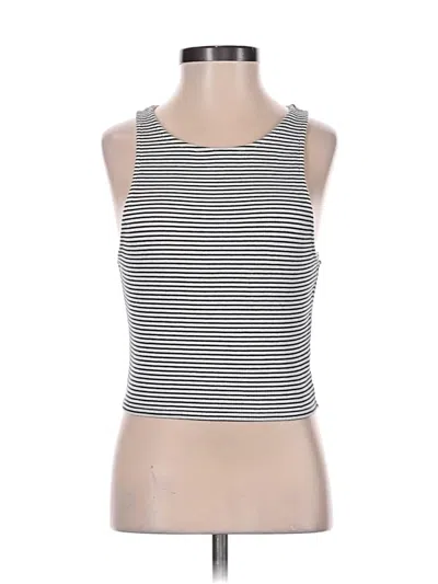 Pre-owned American Eagle Outfitters Tank Top Silver Halter Neckline Tops