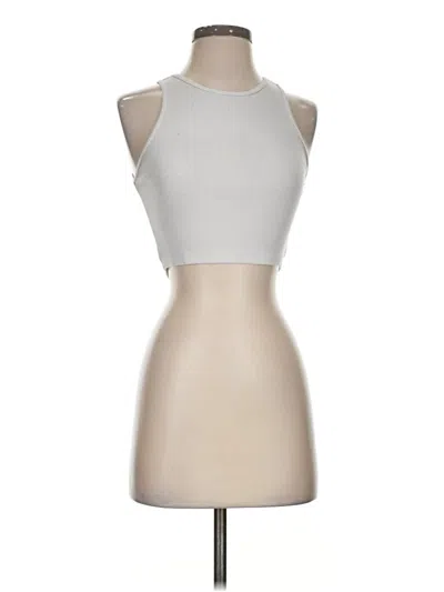 Pre-owned American Eagle Outfitters Tank Top Silver Halter Neckline Tops