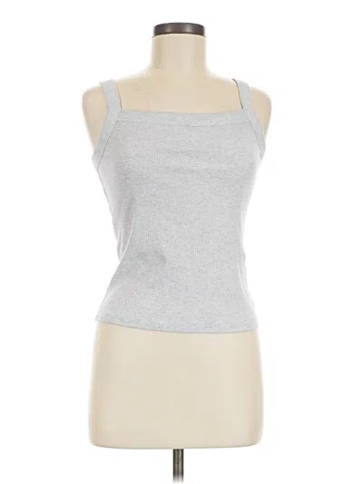 Pre-owned American Eagle Outfitters Tank Top Silver Strapless Neckline Tops