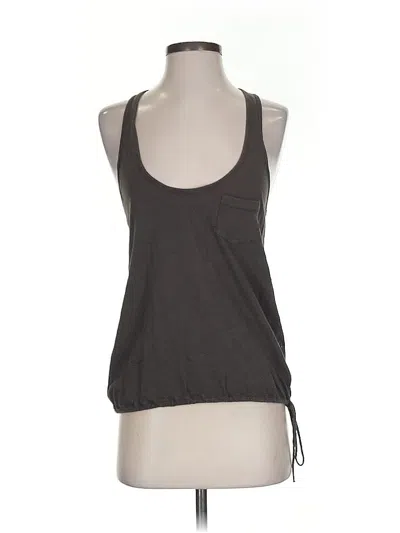 Pre-owned American Eagle Outfitters Tank Top Tan Halter Neckline Tops In Brown