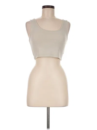 Pre-owned American Eagle Outfitters Tank Top Tan Strapless Neckline Tops