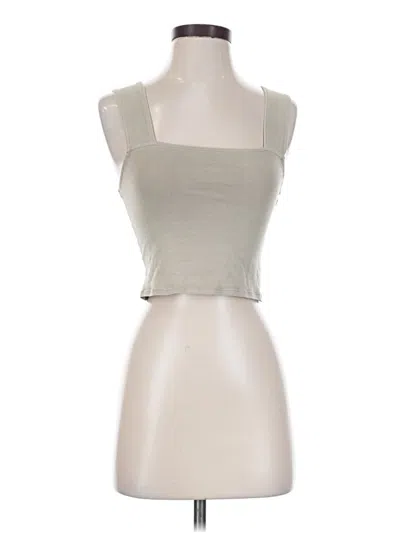 Pre-owned American Eagle Outfitters Tank Top Tan Strapless Neckline Tops