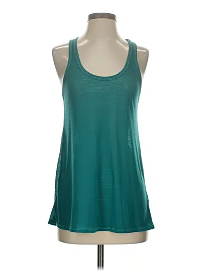Pre-owned American Eagle Outfitters Tank Top Teal Halter Neckline Tops In Blue