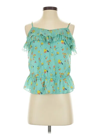 Pre-owned American Eagle Outfitters Tank Top Teal Strapless Neckline Tops