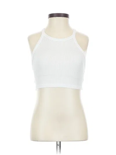 Pre-owned American Eagle Outfitters Tank Top White Halter Neckline Tops