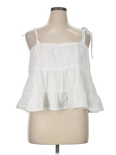 Pre-owned American Eagle Outfitters Tank Top White Strapless Neckline Tops