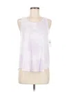 American Eagle Outfitters Tank Top White Tie-dye Pattern Halter Neckline Tops In White