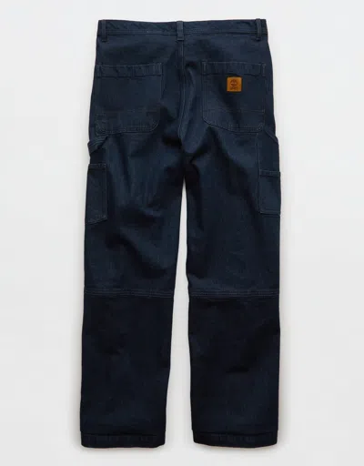 American Eagle Outfitters Timberland X Ae Wide-leg Denim Work Pant In Purple
