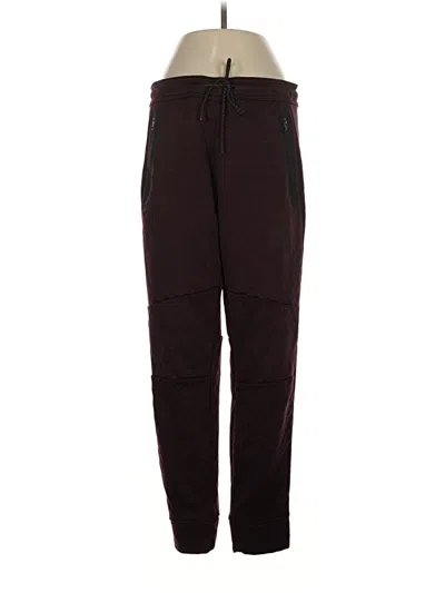 Pre-owned American Eagle Outfitters Track Pants In Burgundy