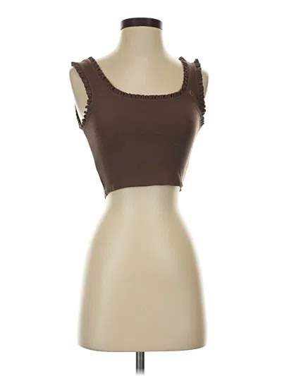 Pre-owned American Eagle Outfitters Tube Top Brown Sweetheart Neckline Tops