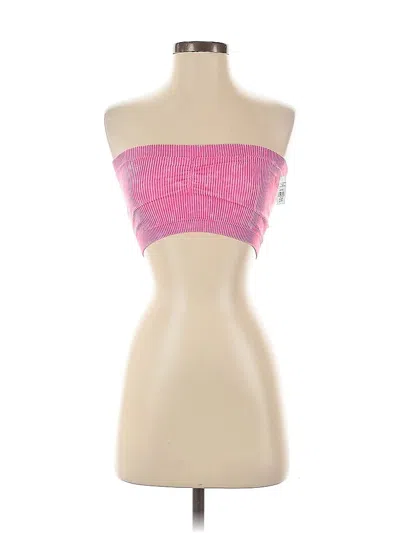 Pre-owned American Eagle Outfitters Tube Top Pink Strapless Neckline Tops