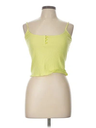 Pre-owned American Eagle Outfitters Tube Top Yellow Strapless Neckline Tops