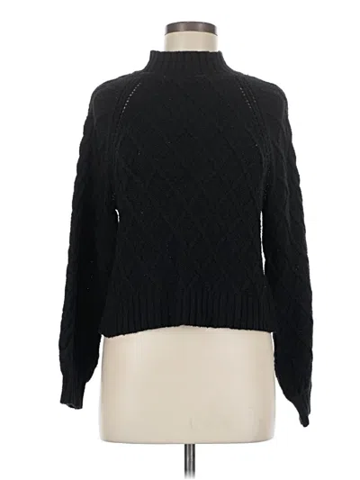 Pre-owned American Eagle Outfitters Turtleneck Sweater In Black