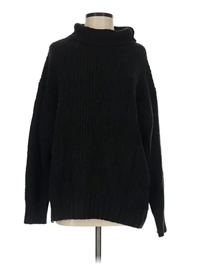 Pre-owned American Eagle Outfitters Turtleneck Sweater In Black
