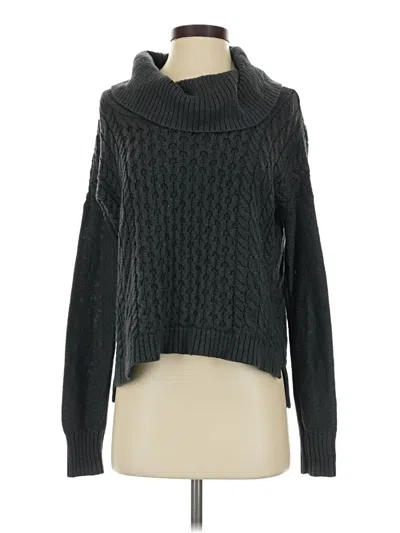 Pre-owned American Eagle Outfitters Turtleneck Sweater In Black