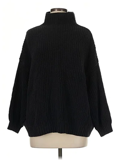 Pre-owned American Eagle Outfitters Turtleneck Sweater In Black