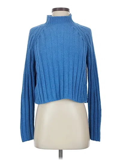 Pre-owned American Eagle Outfitters Turtleneck Sweater In Blue