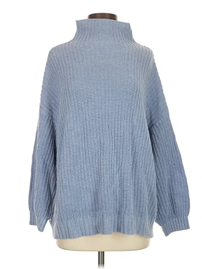 Pre-owned American Eagle Outfitters Turtleneck Sweater In Blue