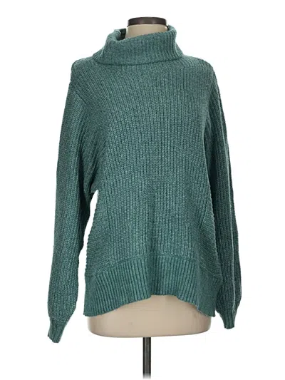 Pre-owned American Eagle Outfitters Turtleneck Sweater In Blue