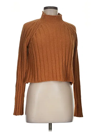 Pre-owned American Eagle Outfitters Turtleneck Sweater In Brown