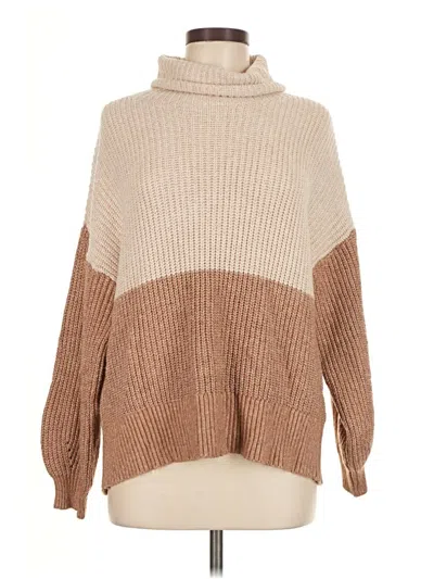 Pre-owned American Eagle Outfitters Turtleneck Sweater In Brown
