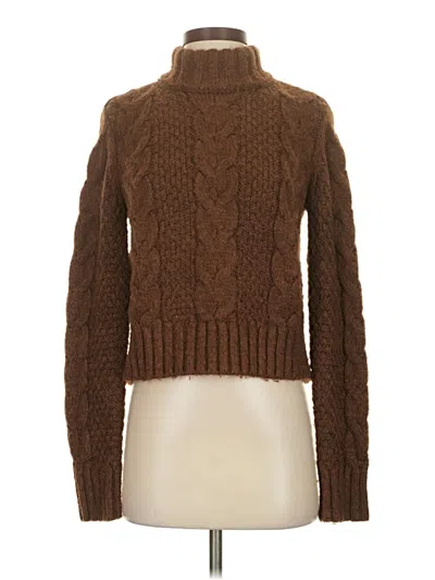 Pre-owned American Eagle Outfitters Turtleneck Sweater In Brown