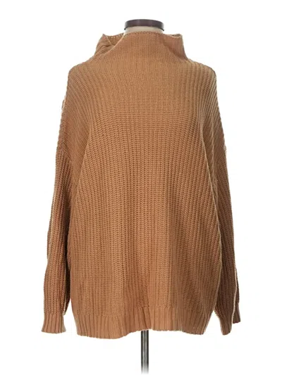 Pre-owned American Eagle Outfitters Turtleneck Sweater In Brown