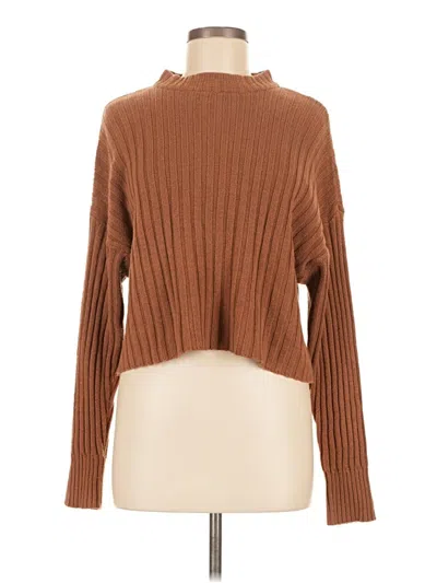 Pre-owned American Eagle Outfitters Turtleneck Sweater In Brown