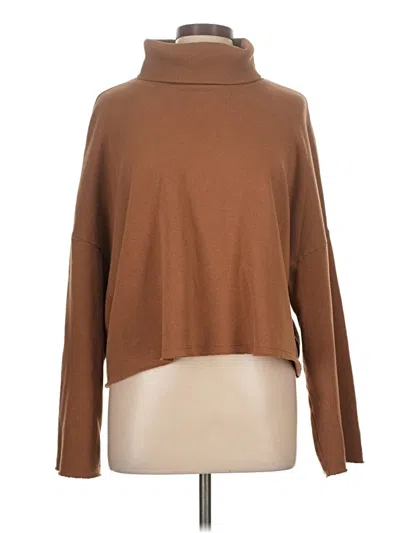 Pre-owned American Eagle Outfitters Turtleneck Sweater In Brown