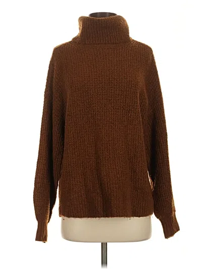 Pre-owned American Eagle Outfitters Turtleneck Sweater In Brown
