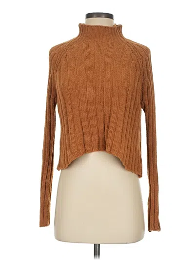 Pre-owned American Eagle Outfitters Turtleneck Sweater In Brown