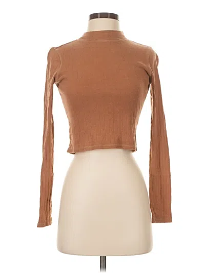 Pre-owned American Eagle Outfitters Turtleneck Sweater In Brown