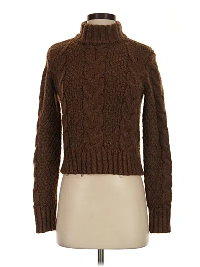 Pre-owned American Eagle Outfitters Turtleneck Sweater In Brown